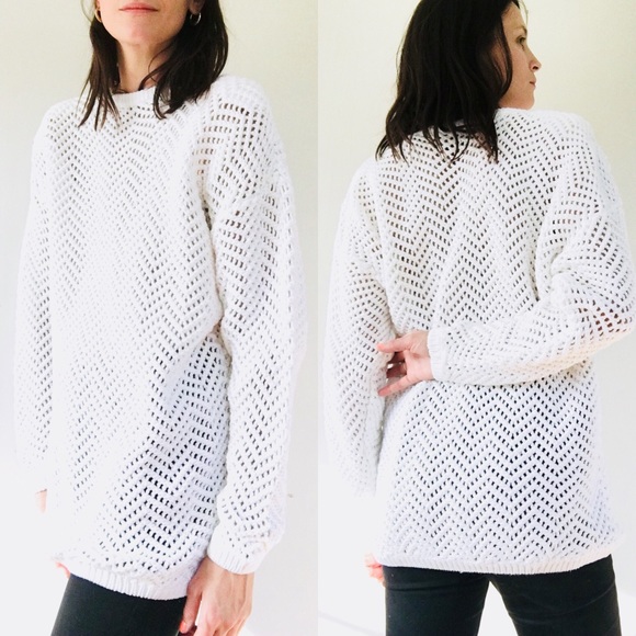 Oversized wide knit sweater - Picture 3 of 8